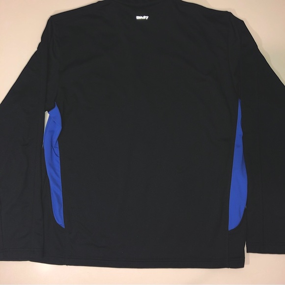 Diadora Track Pullover Half zip Womens Siz Xl Black & Blue - Picture 14 of 16
